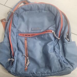 Vera Bradley Blue and Orange Women's Backpack